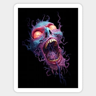 Colourful scream Sticker